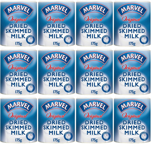 12 x Marvel Original Dried Skimmed Milk 175G