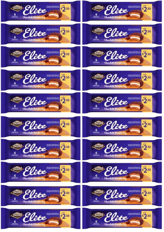 20 x Jacob's Elite Chocolate Kimberley 132g