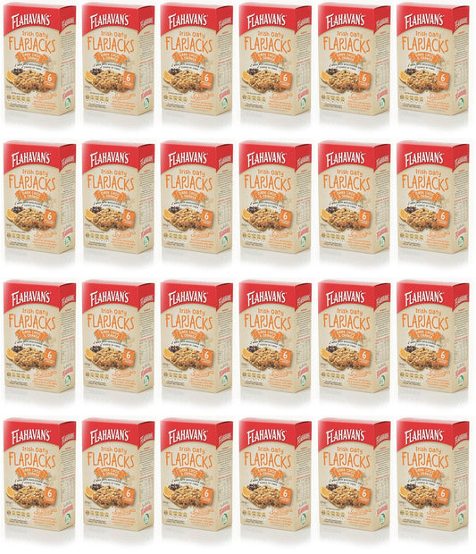 24 x Flahavan's Irish Oaty Flapjacks Dark Choc & Orange 40G