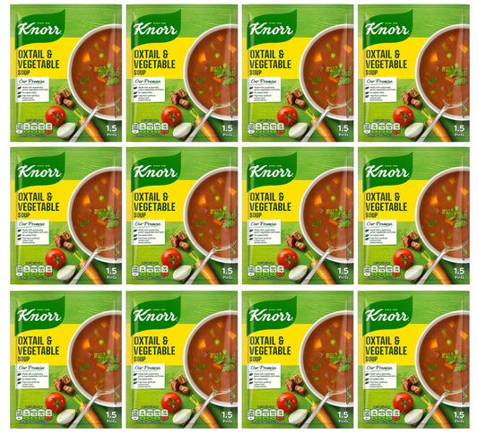 12 x Knorr Oxtail & Vegetable Soup 1.5 Pints/66G