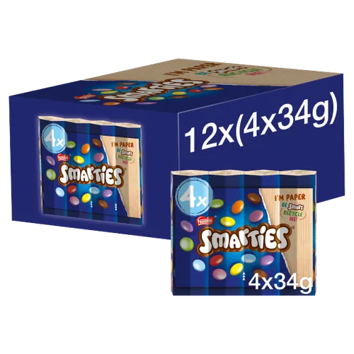 12 x Smarties  4 X 34G (136G)