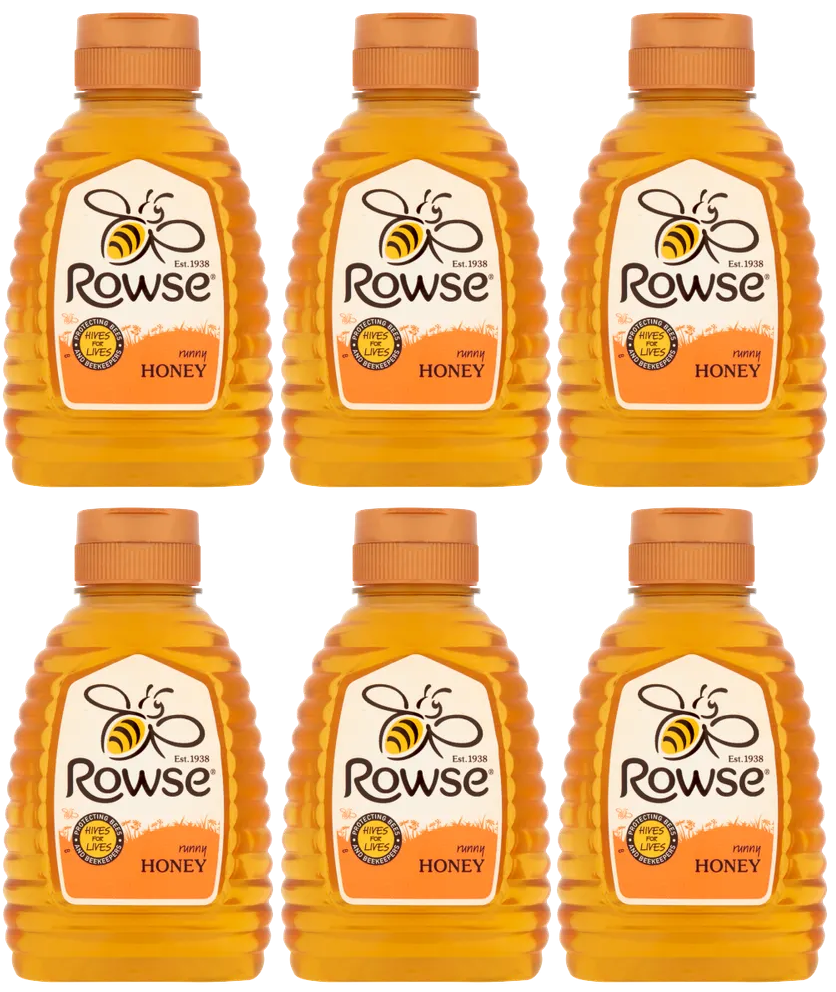 6 x Rowse Runny Honey 250G