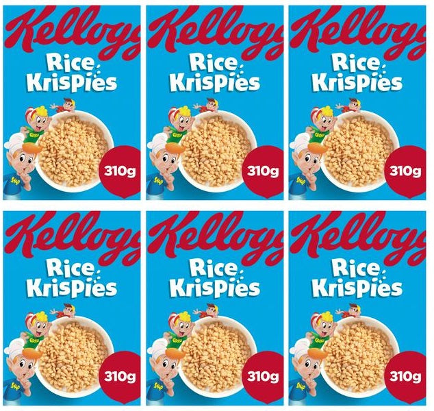 6 x Kellogg's Rice Krispies 310G