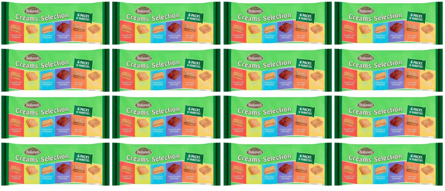 16 x Bolands Creams Selection 6 X 75G (450G)