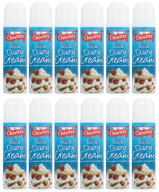 12 x Chivers Real Dairy Cream 250G