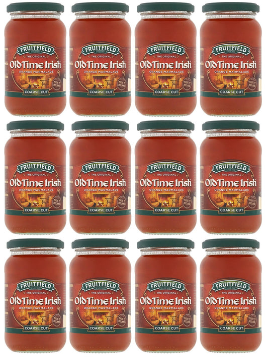 12 x Fruitfield Old Time Irish Coarse Cut Orange Marmalade 454G