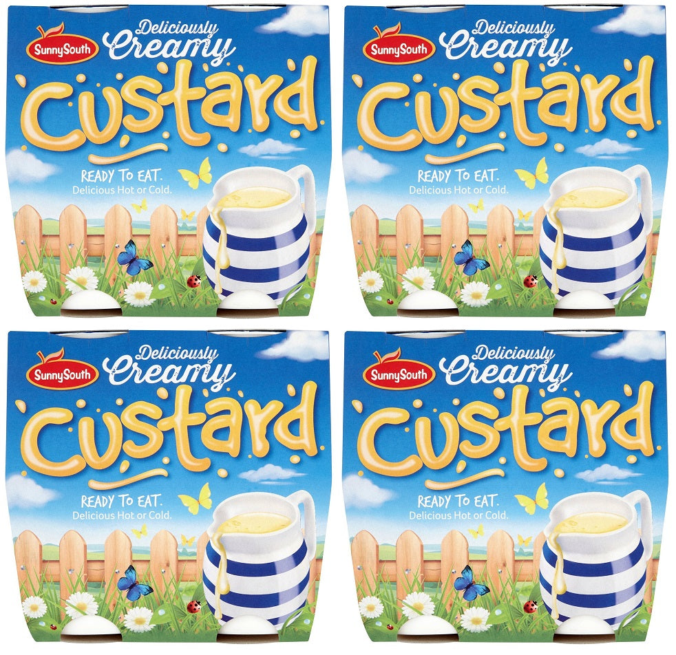 4 x Sunny South Deliciously Creamy Custard 4 X 150G (600G)