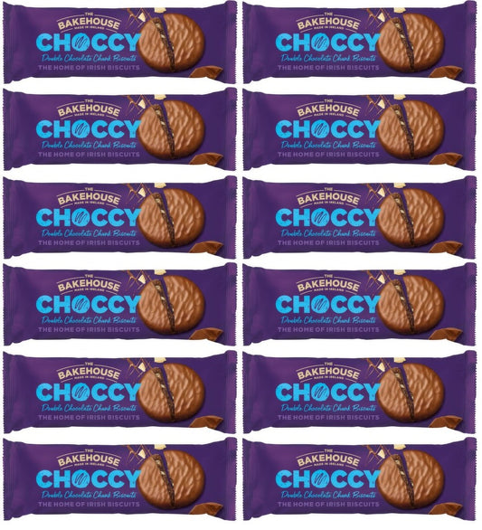 12 x The Bakehouse Choccy Double Chocolate Chunk Biscuits 200G