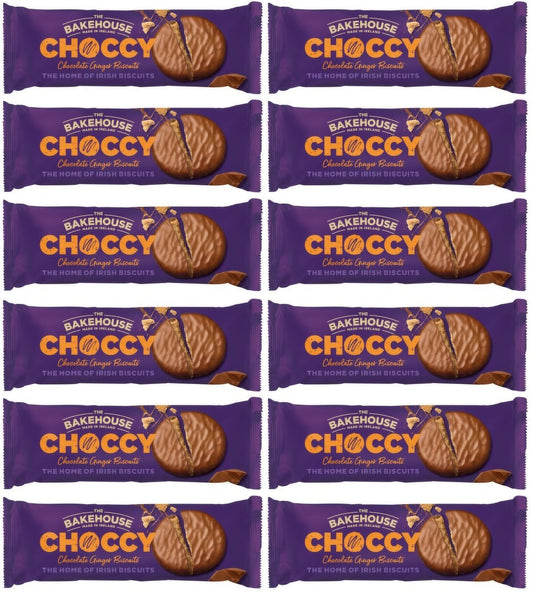 12 x The Bakehouse Choccy Chocolate Ginger Biscuits 200G