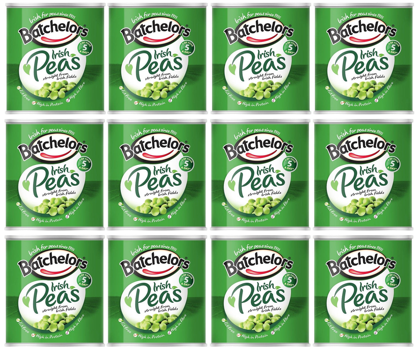 12 x Batchelors Irish Peas 3 X 225G