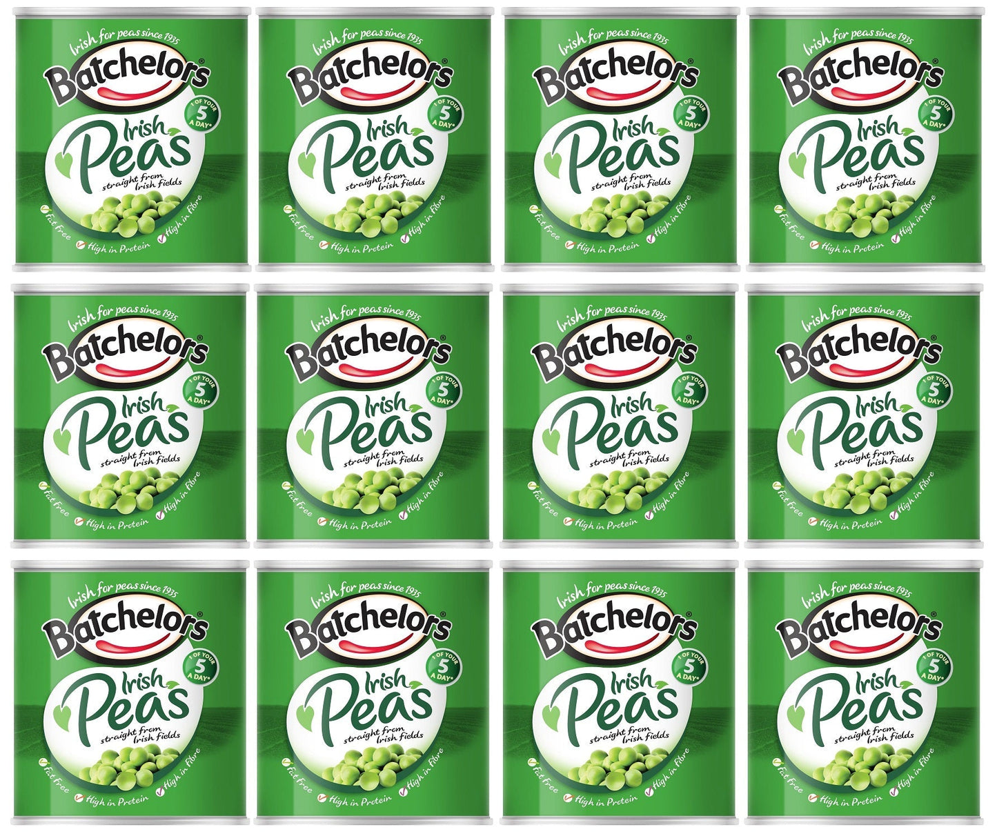 12 x Batchelors Irish Peas 3 X 225G