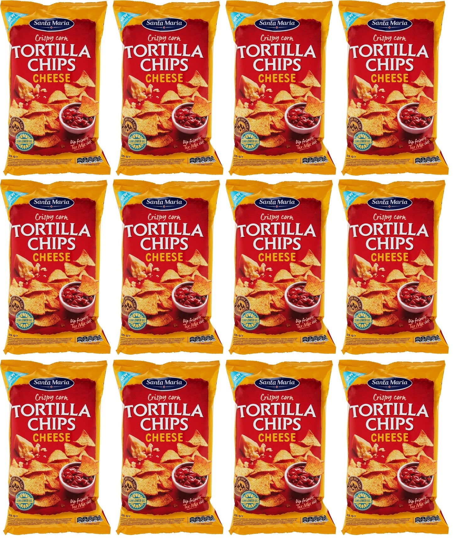 12 x Santa Maria Tortilla Salted Chips