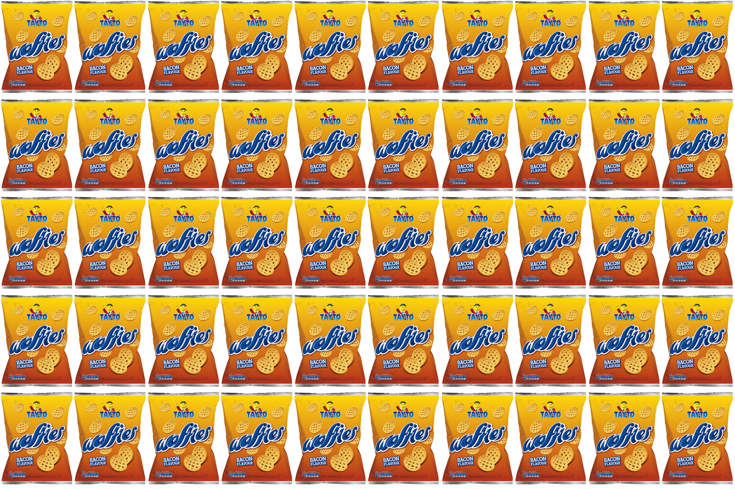 50 x Tayto Waffles Bacon Flavour Potato Snacks 31G