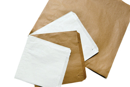 1000 x White Paper Bag  - 6X6