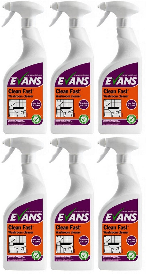 6 x Evans Washroom Cleaner