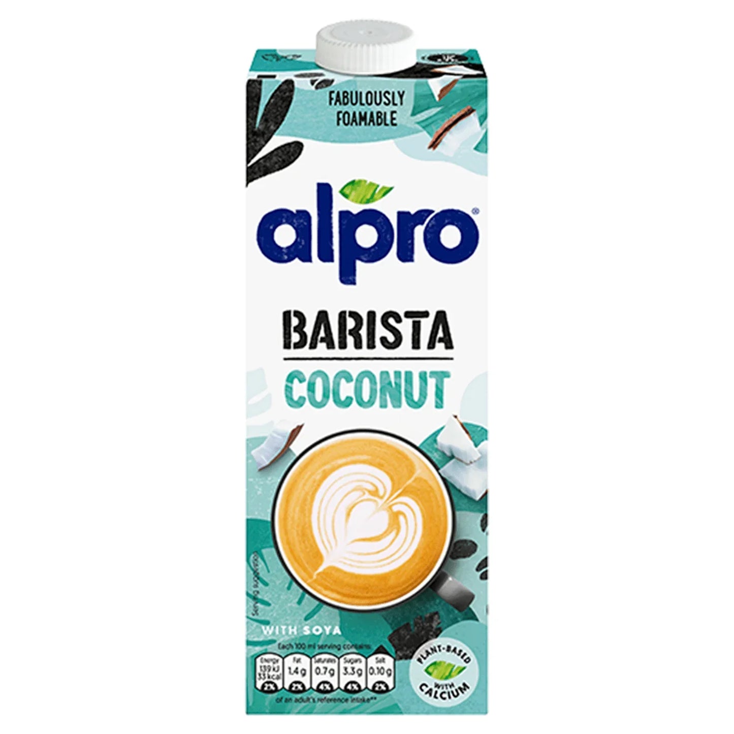 8 x Alpro Coconut Drink Soya Barista - 1LTR