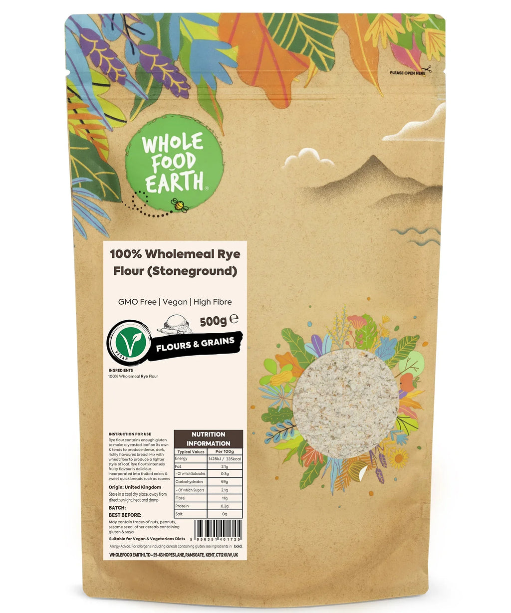 Wholemeal Rye Flour (Stoneground) 100% - Serious Grains