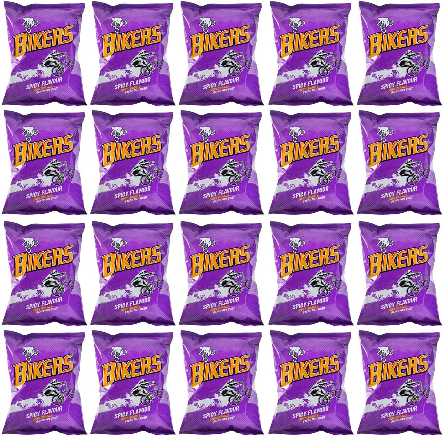 20 x Golden Wonder Spicy Bikers Snacks - 45GM