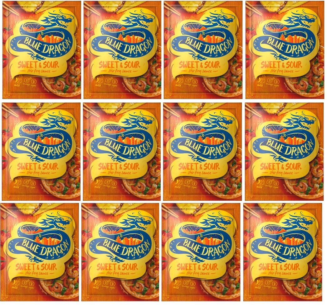 12 x Blue Dragon Sweet & Sour Stir Fry Sauce 120g