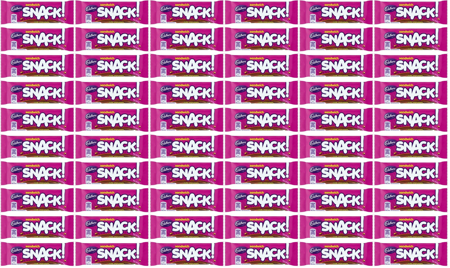 60 x Cadbury Sandwich Snack 22G
