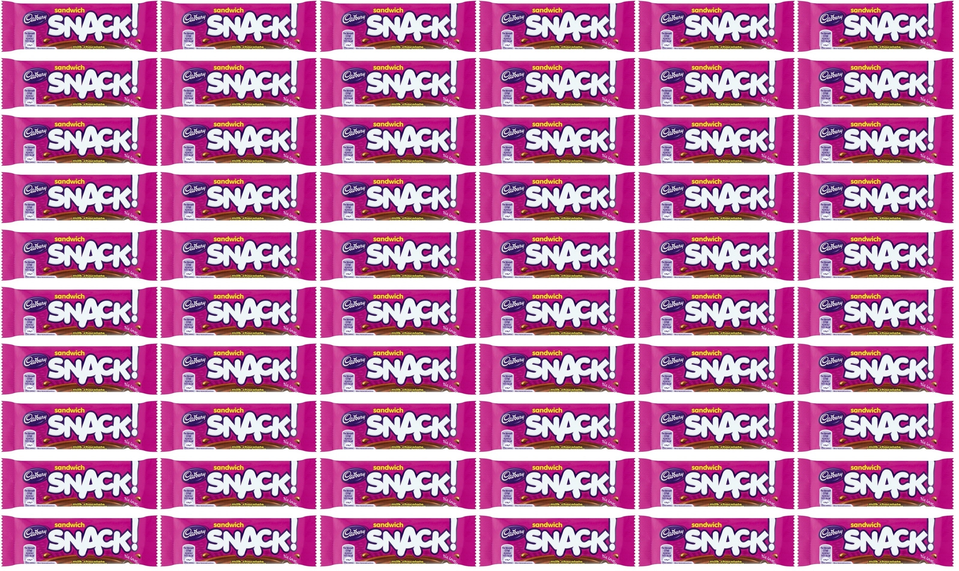60 x Cadbury Sandwich Snack 22G