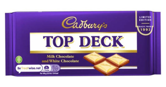 20 x Cadbury Top Deck Chocolate Bar 110G