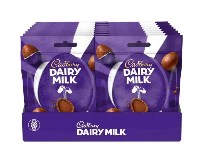 18 x Cadbury Dairy Milk Chocolate Egg Bag - 77GM