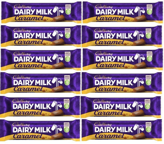 12 x Cadbury Dairy Milk Caramel 45Gm