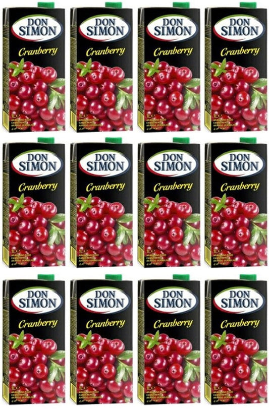 12 x Don Simon Cranberry Juice Drink 1L