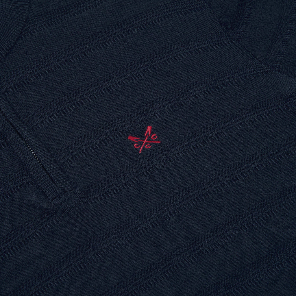 Crew Clothing Company Cashmere & Silk Blend Quarter Zip Jumper