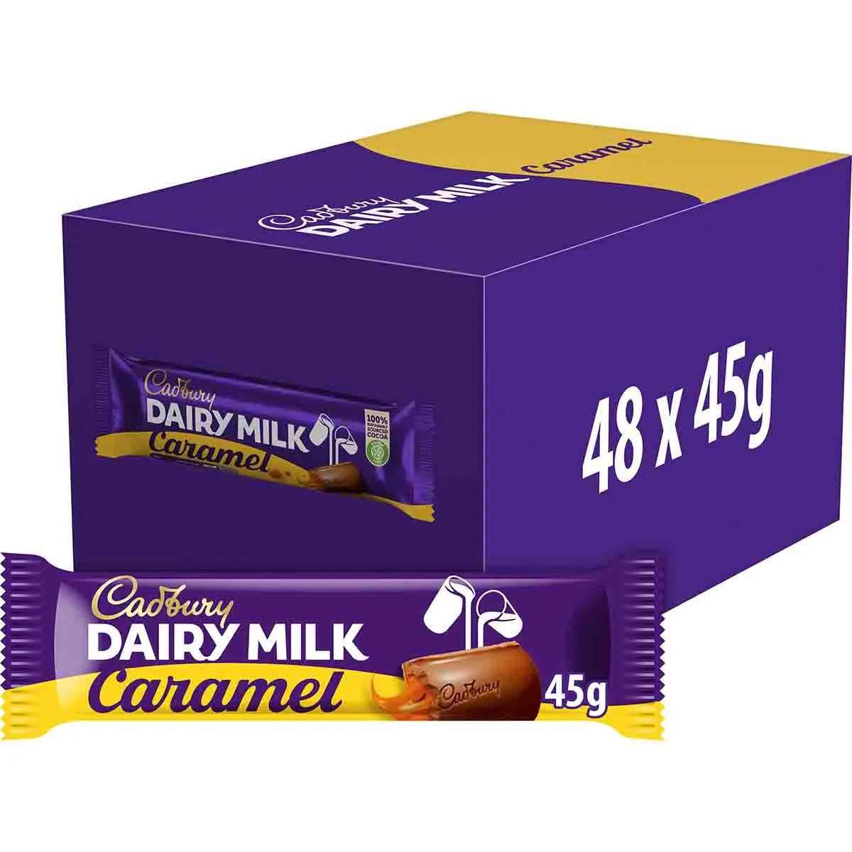 48 x Cadbury Dairy Milk Caramel - 45GM