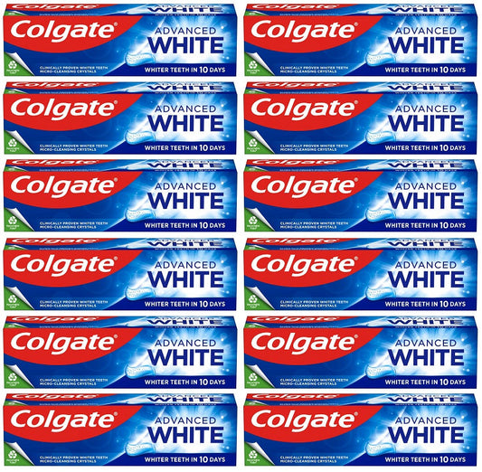 12 x Colgate White Teeth Whitening Toothpaste 75Ml