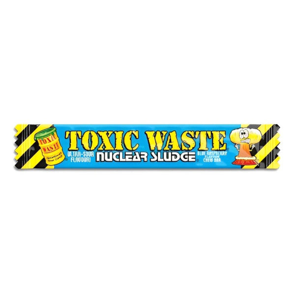 50 x Toxic Waste Blue Raspberry Chew Candy - 20GM