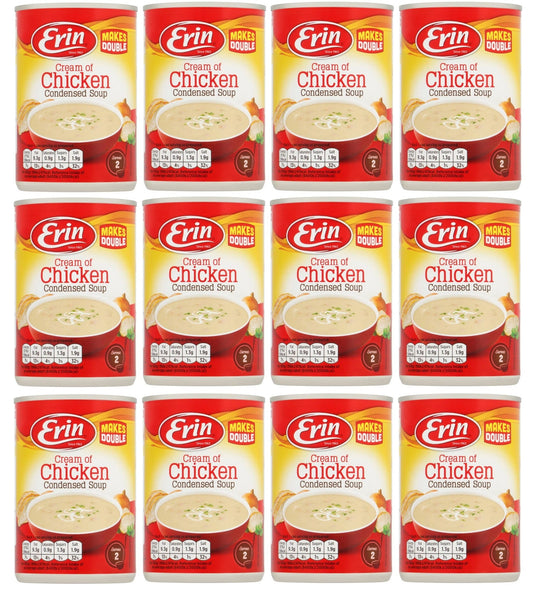 12 x Erin Cream Of Chicken Condensed Soup 295G