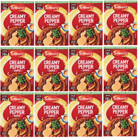 12 x Schwartz Creamy Pepper Sauce Mix 25G