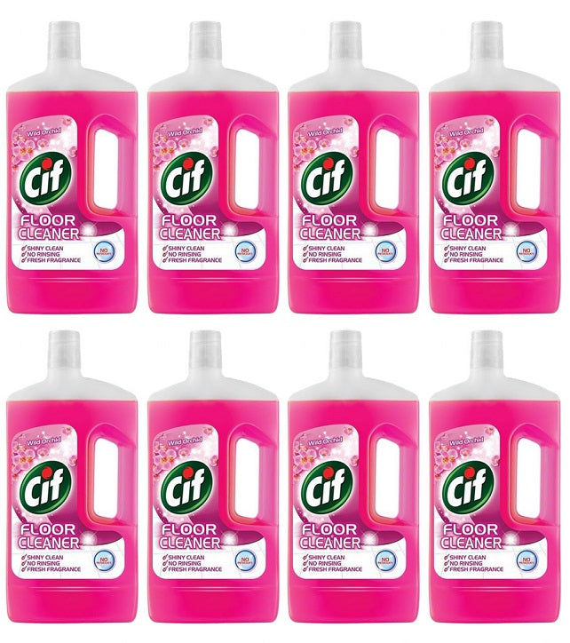 8 x Cif  Floor Cleaner Wild Orchid 950 Ml