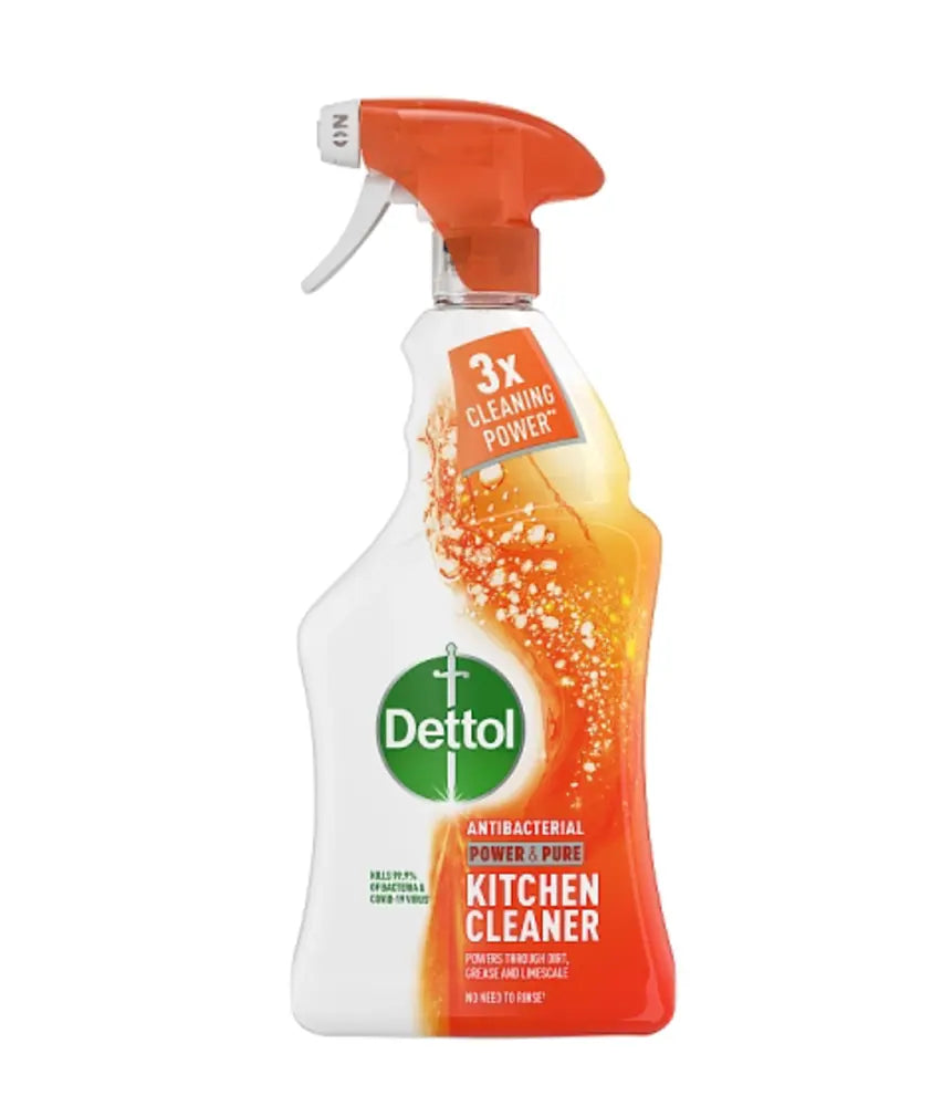 6 x Dettol Power & Pure Spray Kitchen  - 750ML