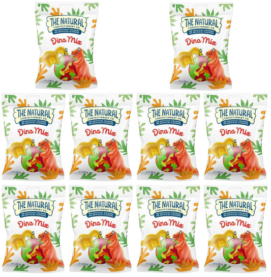 10 x The Natural Confectionery Dino Mix 130GM