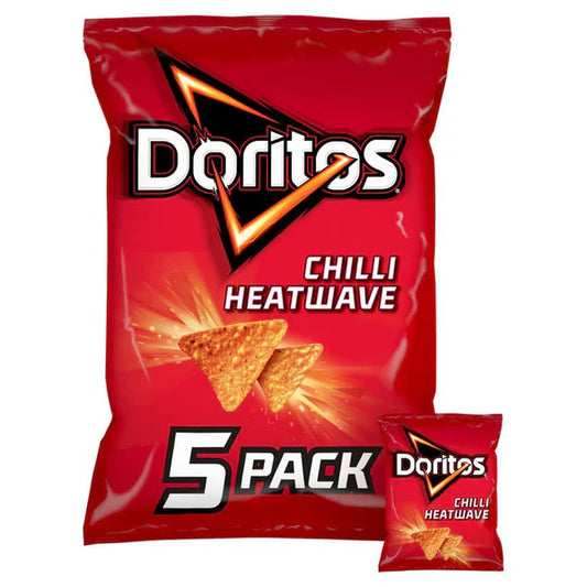 24 x Doritos Chilli Heatwave Tortilla Chips Multipack Crisps 5X30G