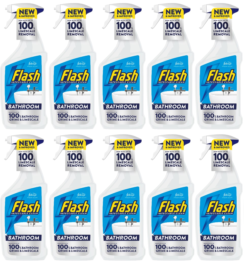 10 x Flash Spray Bathroom  - 800ML