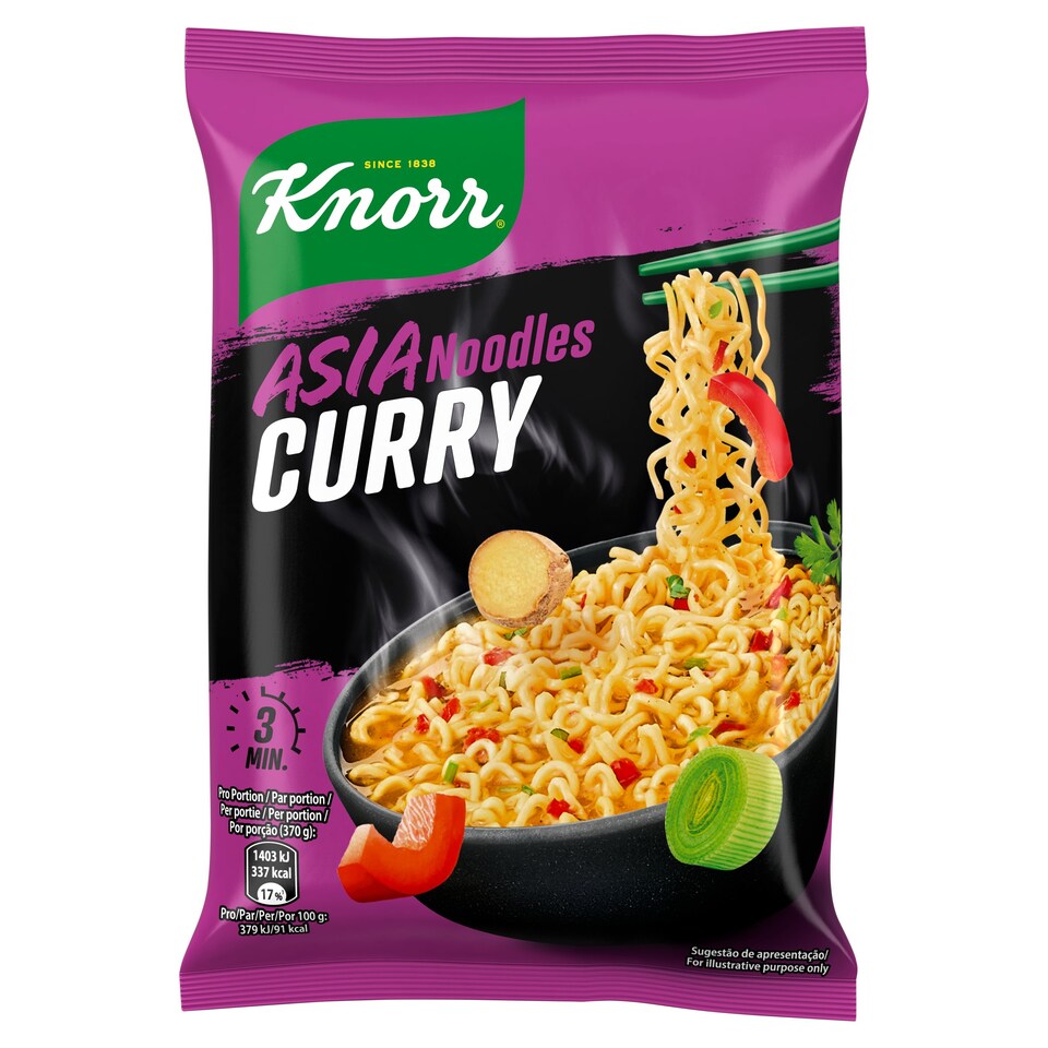 11 x Knorr Curry Asia Noodles 70G