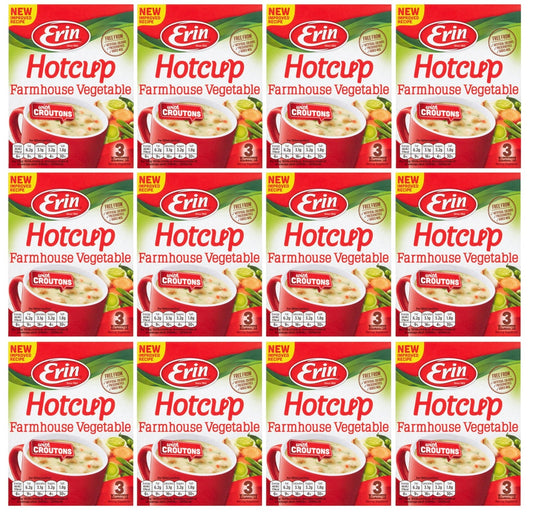12 x Erin Hotcup Farmhouse Vegetable With Croutons 75G