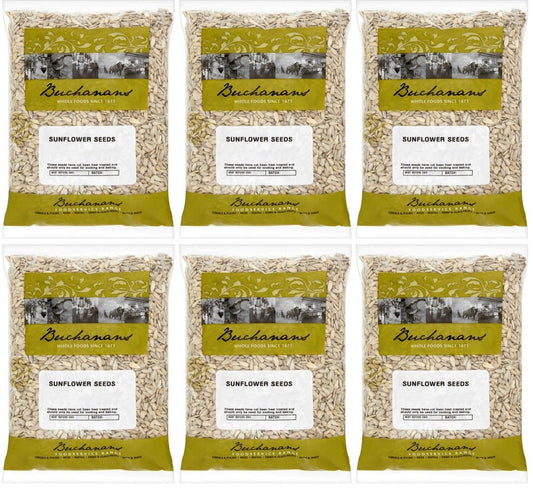 6 x Buchanans Sunflower Seeds 1Kg