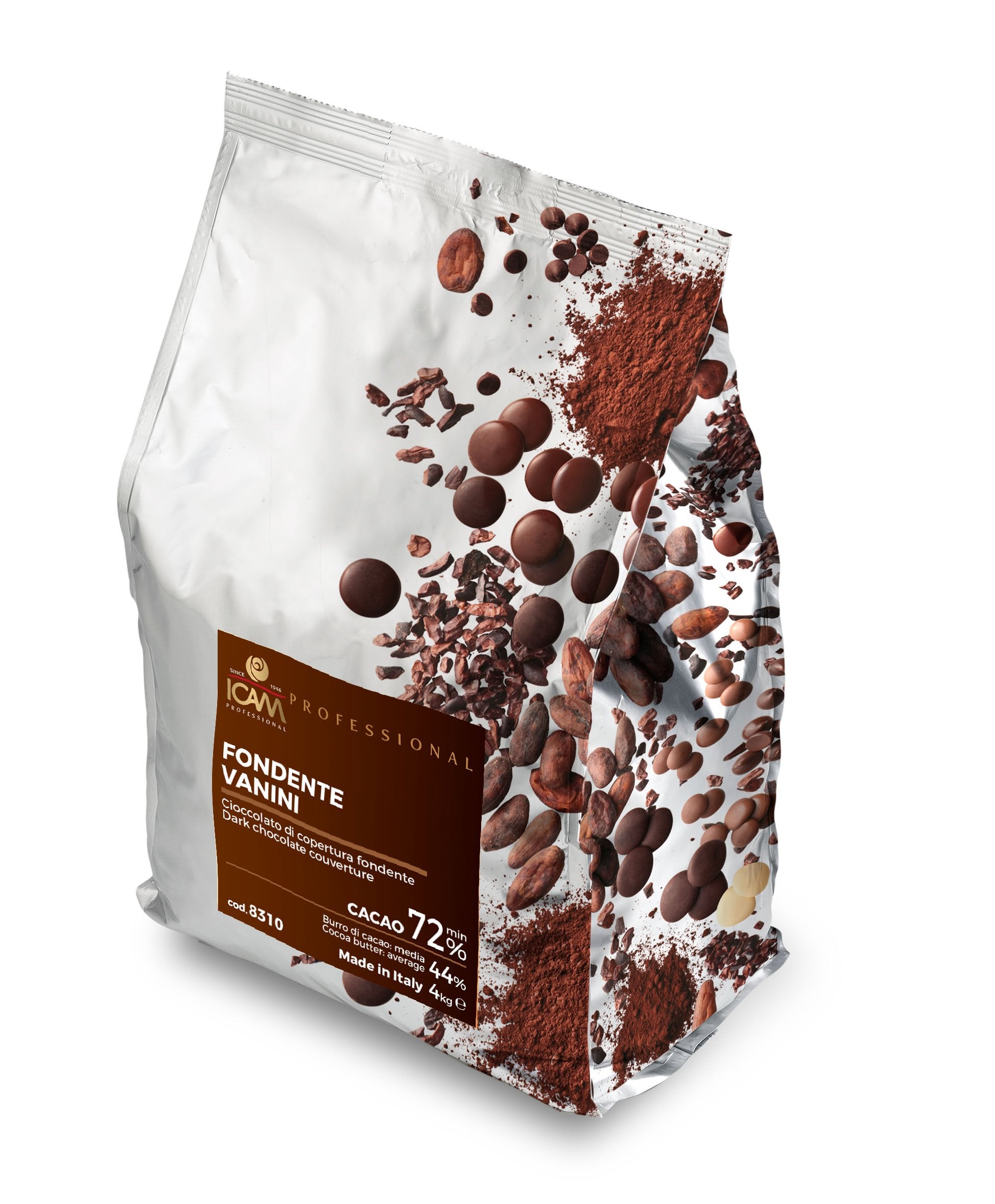 3 x Icam Professional 72% Dark Chocolate 4Kg