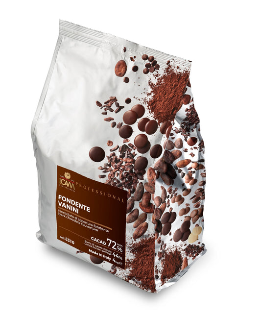 Icam Professional 72% Dark Chocolate 4Kg