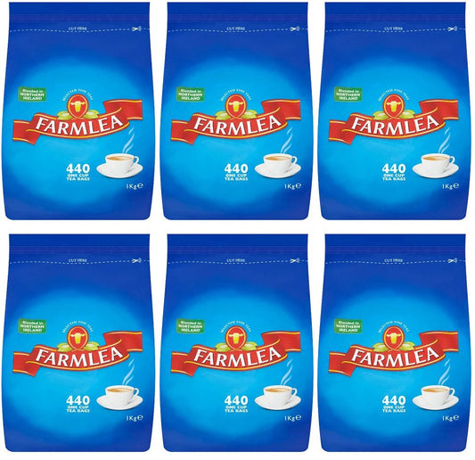 6 x Farmlea - 440 Tea Bags (1Kg)