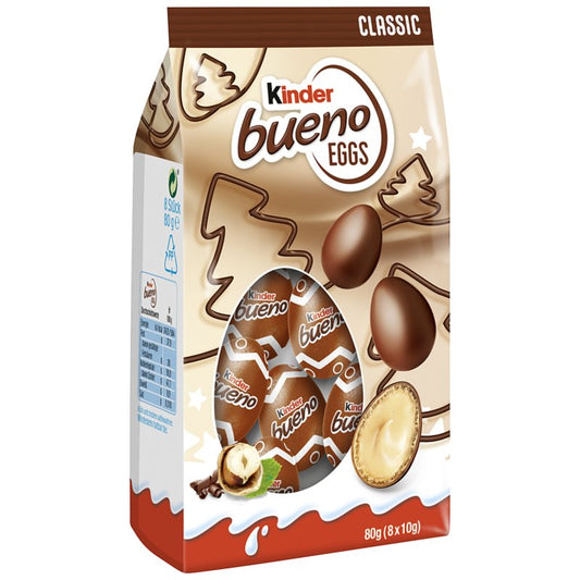 21 x Kinder Bueno Eggs Xmas - 80GM