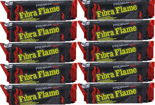 10 x Fibra Flame Premium Fire log
