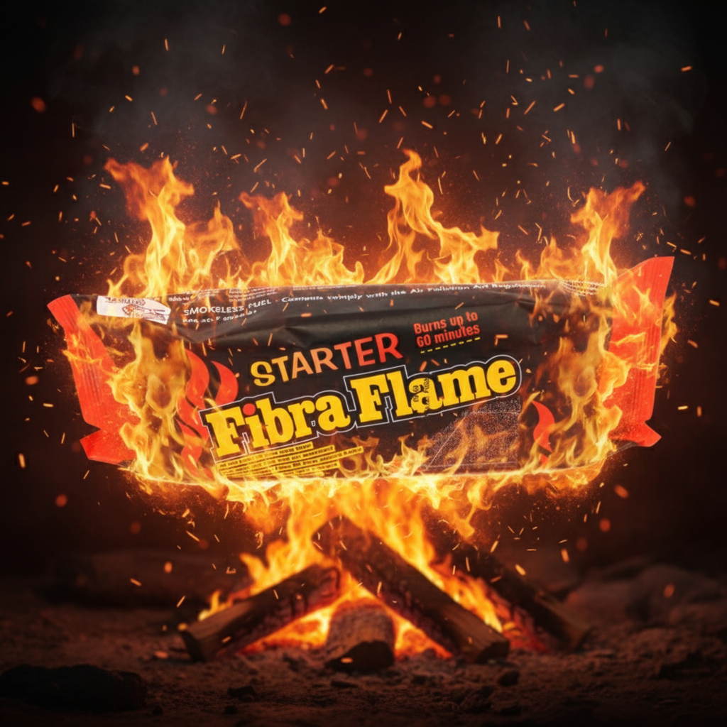 8 x Fibra Flame Starter Firelog  - 500GM