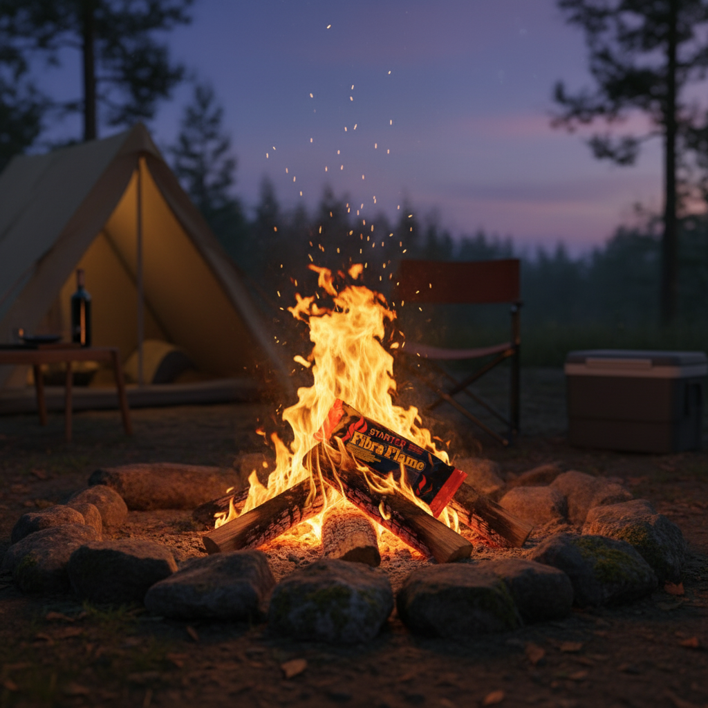 8 x Fibra Flame Starter Firelog  - 500GM